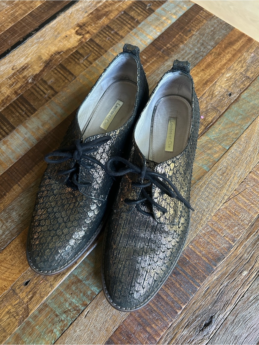 Louise et Cie. Lo-Fenn Block Oxford Lace-up Shoes